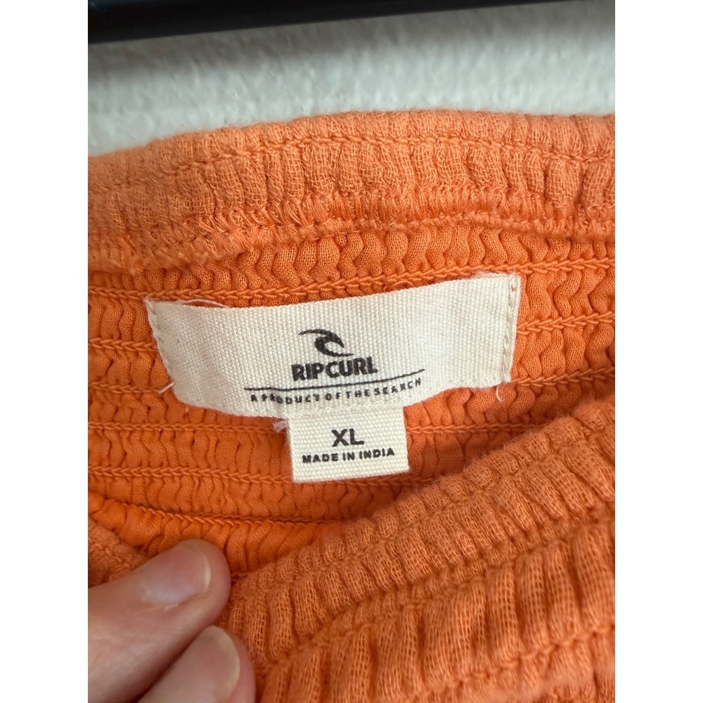 RIP CURL Premium Surf Strapless Maxi Dress - Orange Size XL Summer Beach Surf - Picture 4 of 10